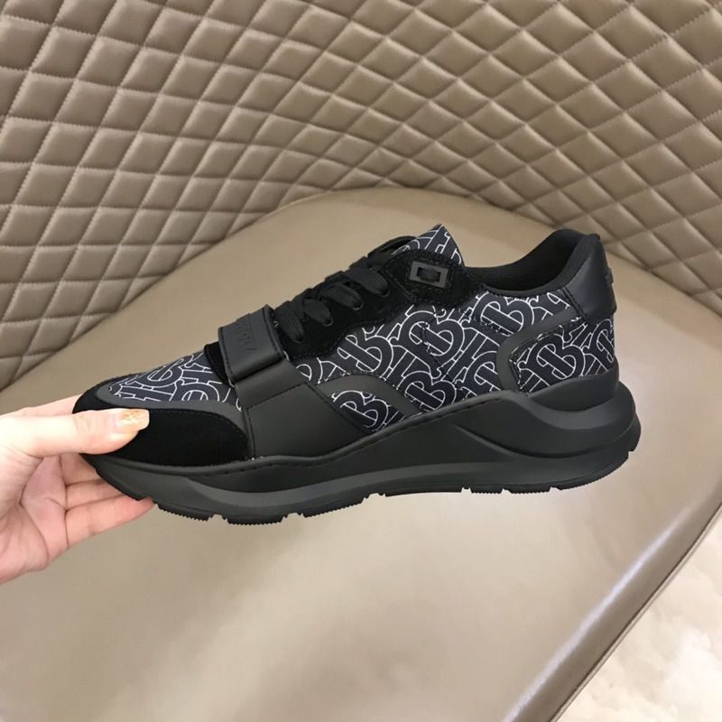 Monogram Print Nylon Sneakers