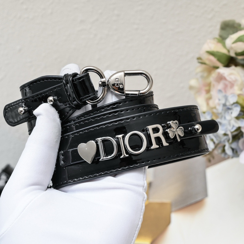 D*or small lady D*or patent cannage calfskin black
