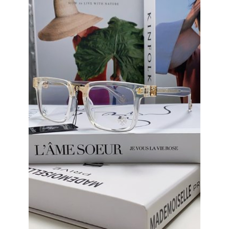 Ch*0me heart glasses in transparent color