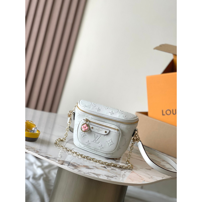 l**is V*t*n mini bumbag in white